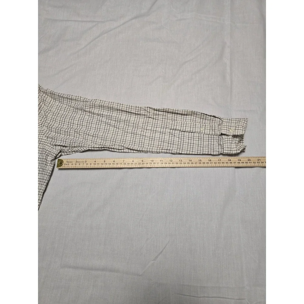 Polo‎ Ralph Lauren Shirt Mens XL Beige Brown Check Plaid Long Sleeve Button Down